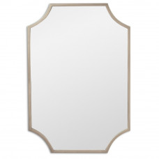 Зеркало в ванную восьмиугольное в серебряной раме Lyra Silver (Лира) Svart 65*95 см 